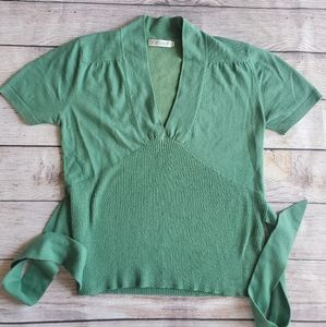 Womens Topshop tie back sweater